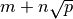 m + n \sqrt p