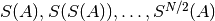 S(A), S(S(A)), \ldots, S^{N/2}(A)