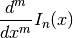 \frac{d^m}{dx^m} I_n(x)