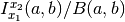 I_{x_1}^{x_2}(a,b) / B(a,b)